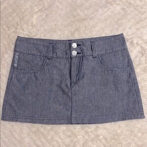 Burton Chambray Blue Mini Skirt Size 3/26